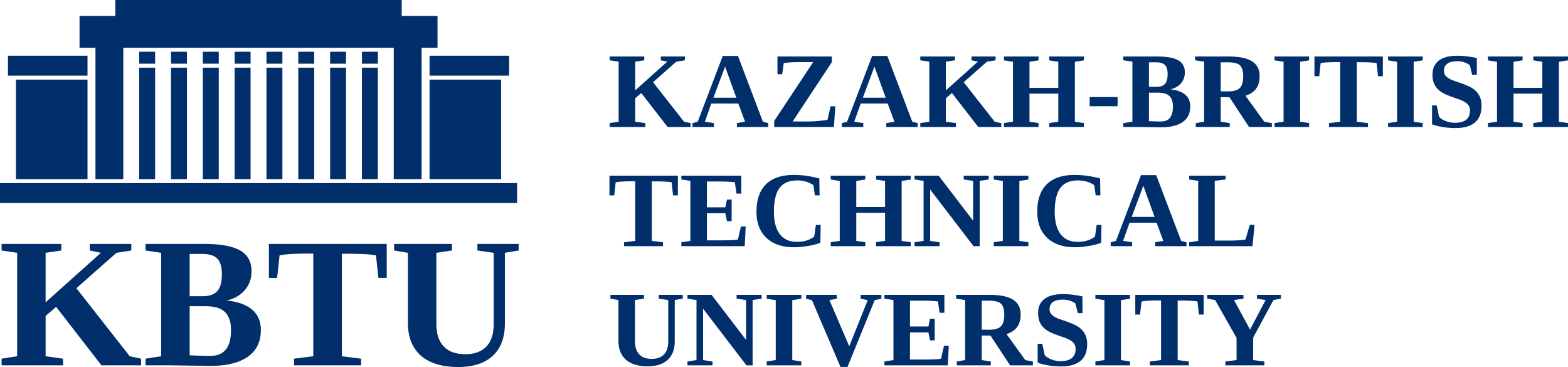 Логотип Казахстанско-Британский ТУ